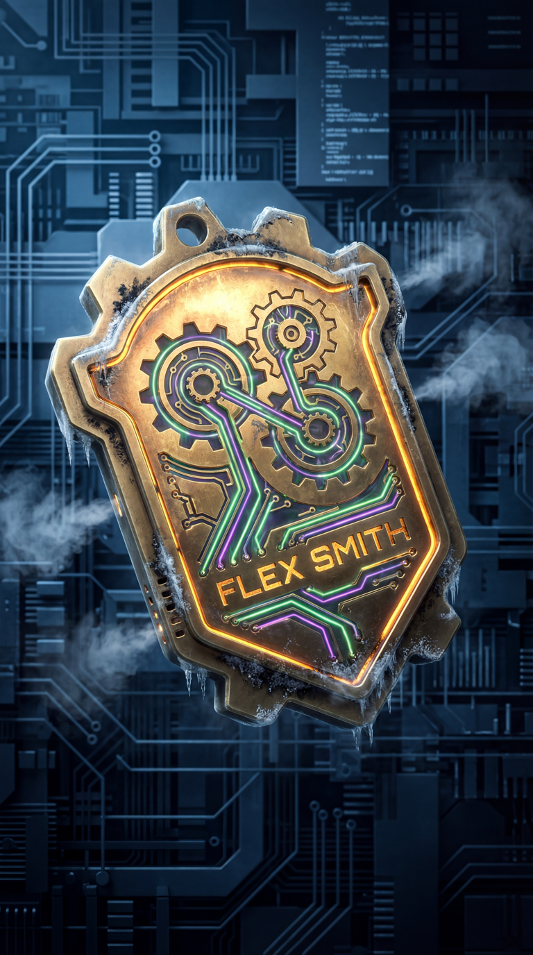 Flex Smith bag tag artwork