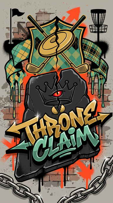 Throne Claim bag tag artwork