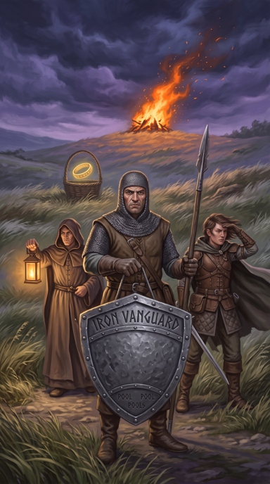 Iron Vanguard bag tag artwork
