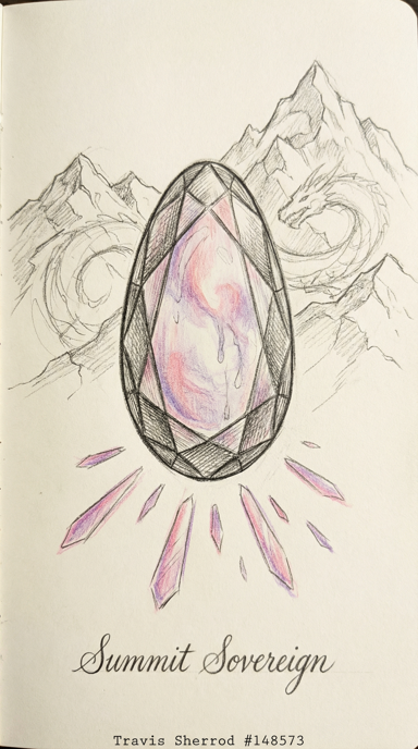 Summit Sovereign bag tag artwork