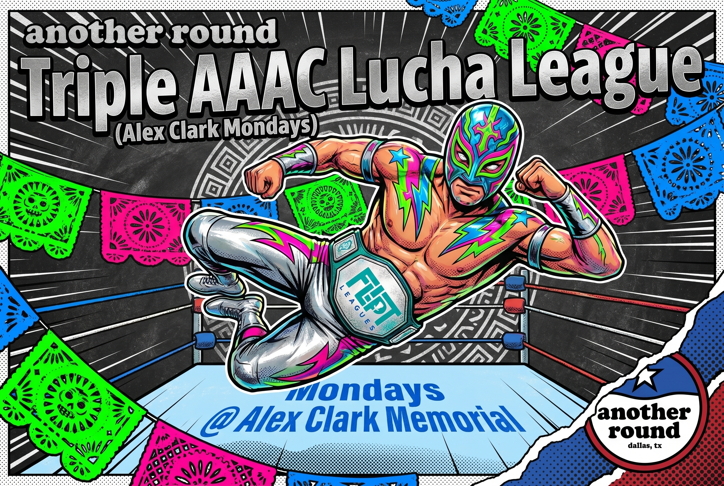 another round Triple AAAC Lucha League (Alex Clark Monday)