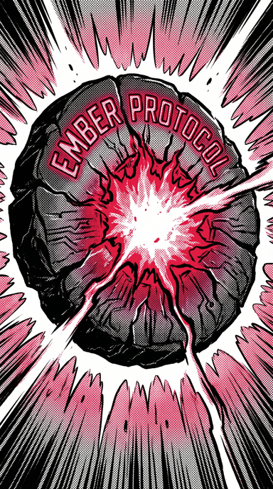 Ember Protocol bag tag artwork