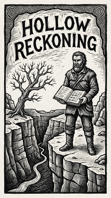 Hollow Reckoning bag tag artwork