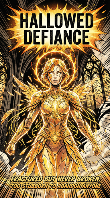 Hallowed Defiance bag tag artwork