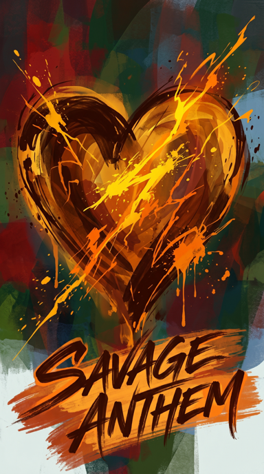 Savage Anthem bag tag artwork