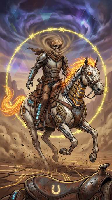 Hollow Reckoning bag tag artwork