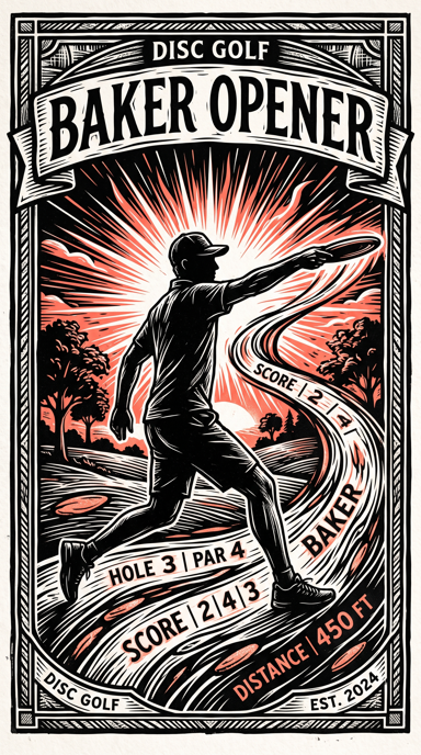 Baker Opener bag tag artwork